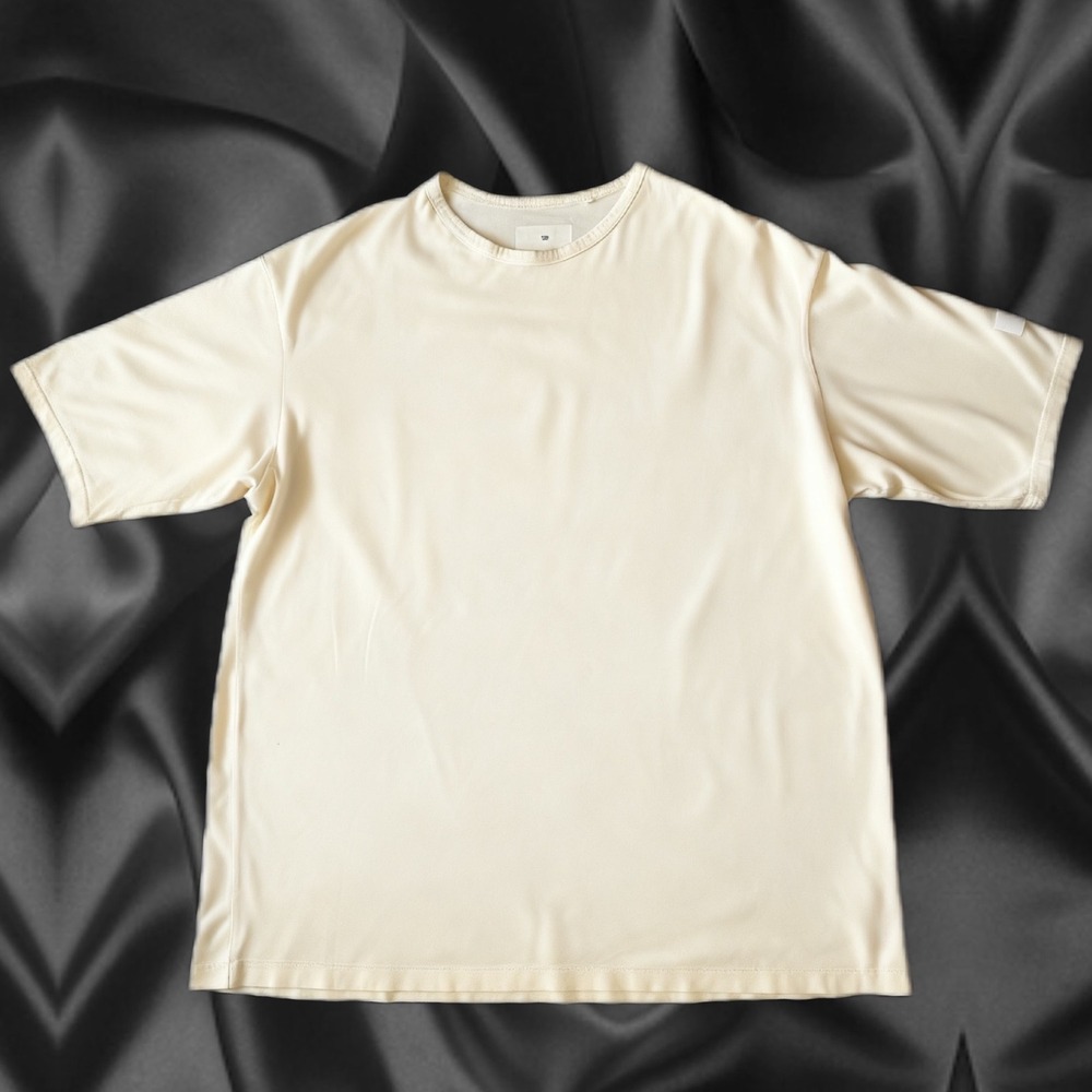 Adidas Y-3 Mens‎ Cream Short Sleeve Crew Neck T Shirt Size XL Made in Thailand